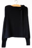 Boatneck Tie Sweater