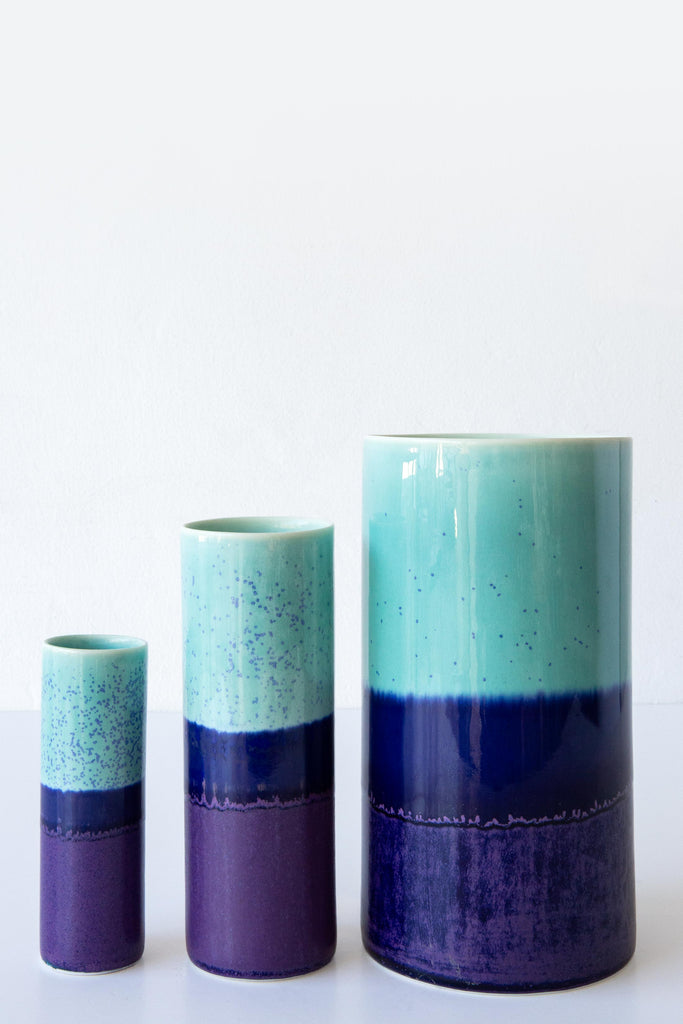 Glazed Cylinder Vase
