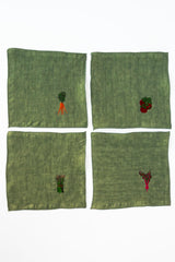 Vegetable Emb Cocktail Napkins