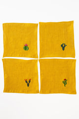 Cactus Emb Cocktail Napkins