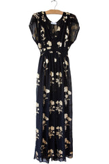 Floral Emb Gown