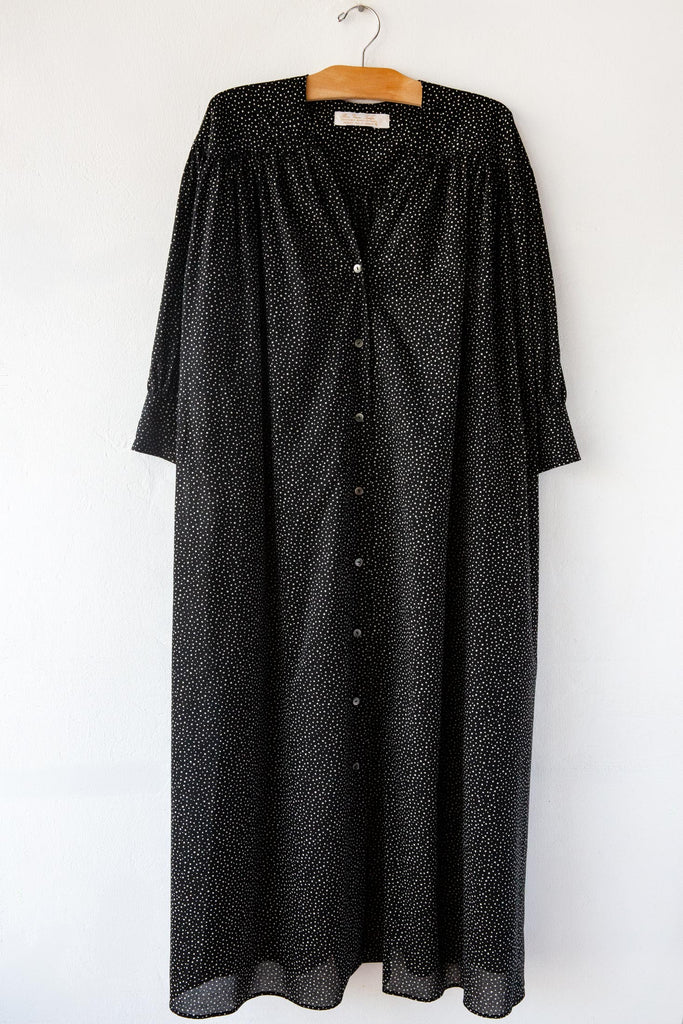 Gather Polka Dot Dress