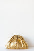 Game Laminate Clutch Gold