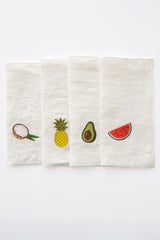 Fruit Emb Cocktail Napkins