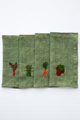Vegetable Emb Cocktail Napkins