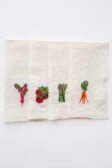 Vegetable Emb Cocktail Napkins