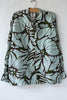 Long Flower Silk Top