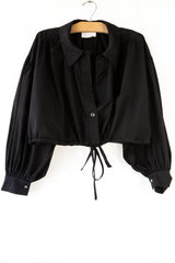Crop Tie Waist Jacket