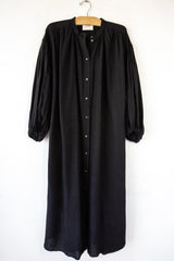 Linen Gather LS Dress
