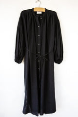Linen Gather LS Dress