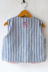 Floral/Stripe Vest