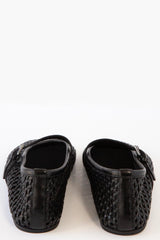 Leather Mesh Mary Jane