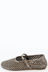 Leather Mesh Mary Jane