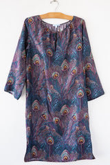Liberty Peacock Bell Slv Dress