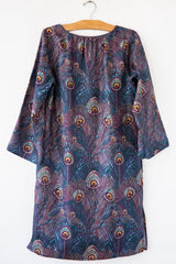 Liberty Peacock Bell Slv Dress