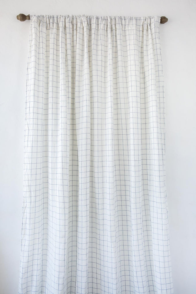 Linen Check Curtain