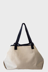 Canvas/Seersucker Basket Tote