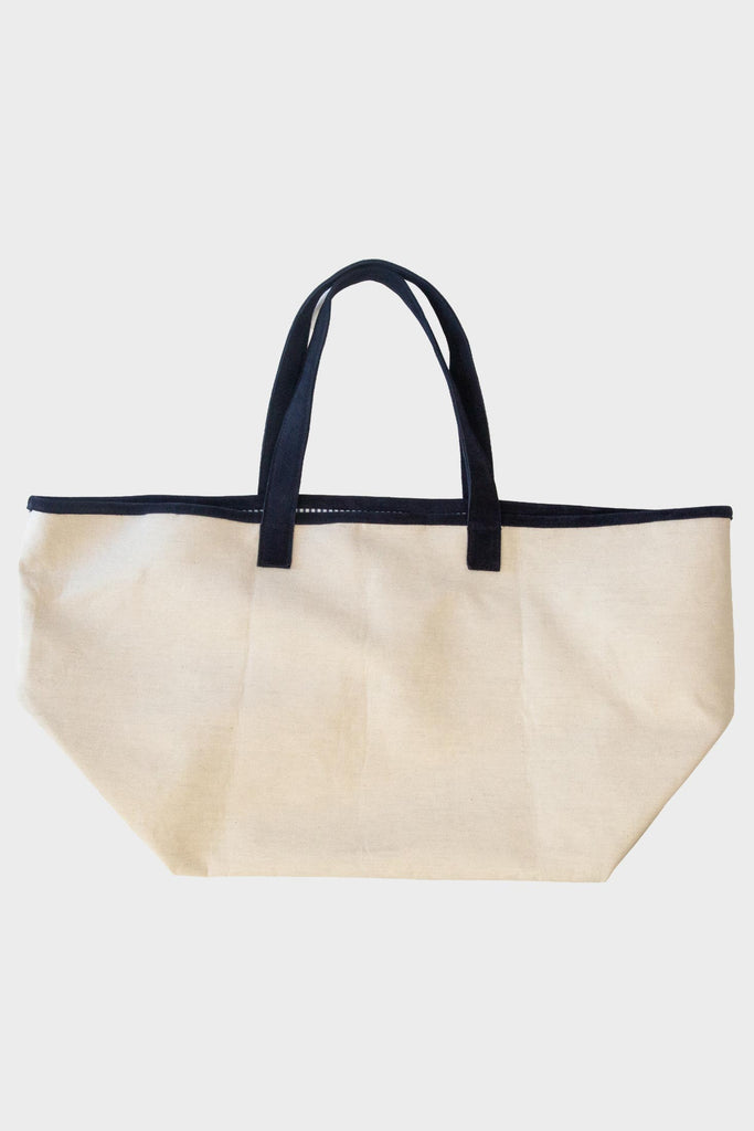 Canvas/Seersucker Basket Tote