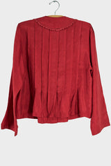 Aga Silk Pleat Top