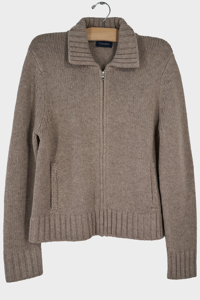 Collared Zip Cardigan