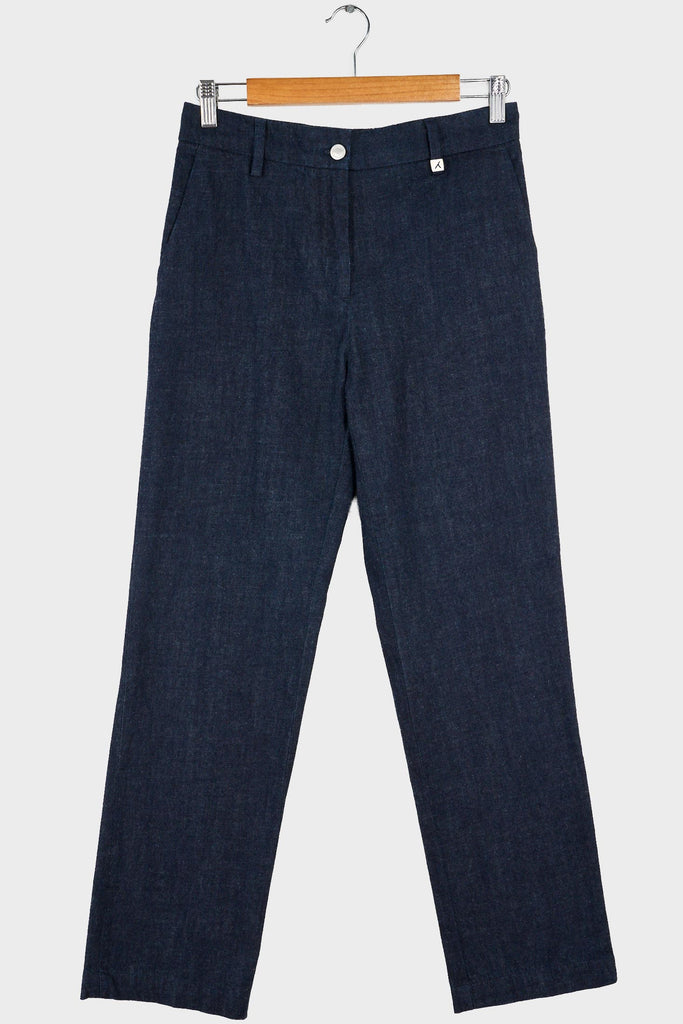 Denim Flannel Taper Leg