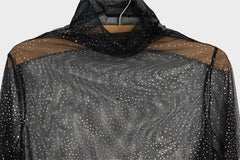 Sheer Hi Neck Top