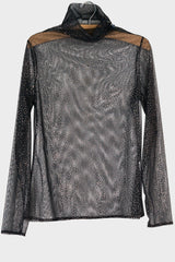 Sheer Hi Neck Top