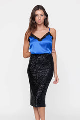 Queen Sequin Skirt