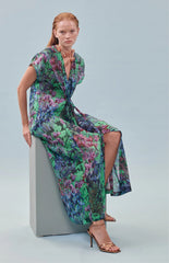 Floral Tie Front Dress