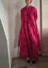 Tuxedo Flower Silk Dress