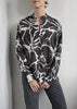 Long Flower Silk Top
