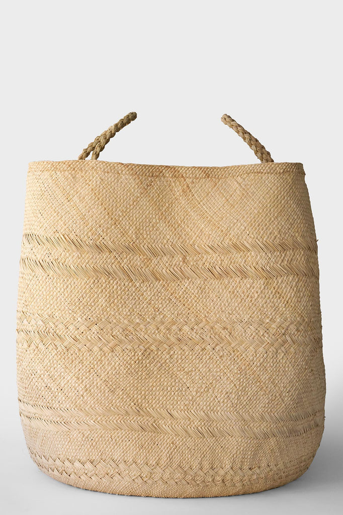 Handwoven Handled Basket