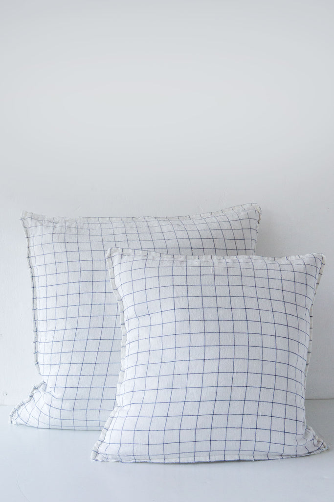 Linen Check Cushion