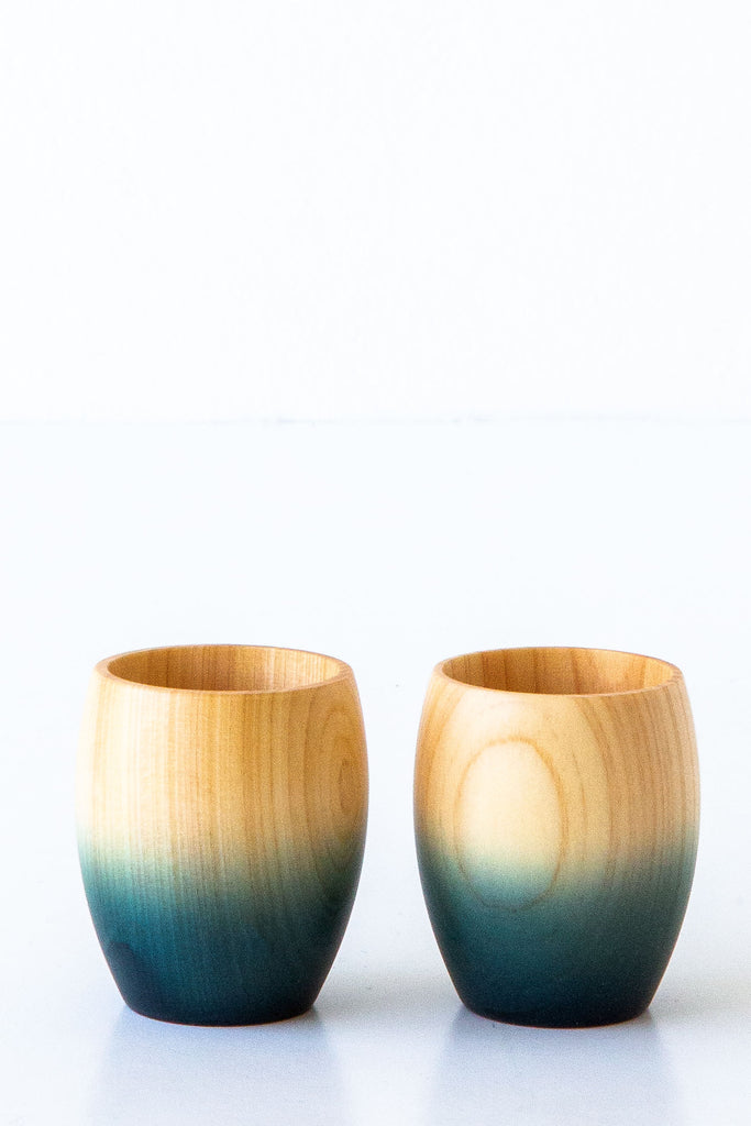 Mori Kougei Hinoki Sake cups