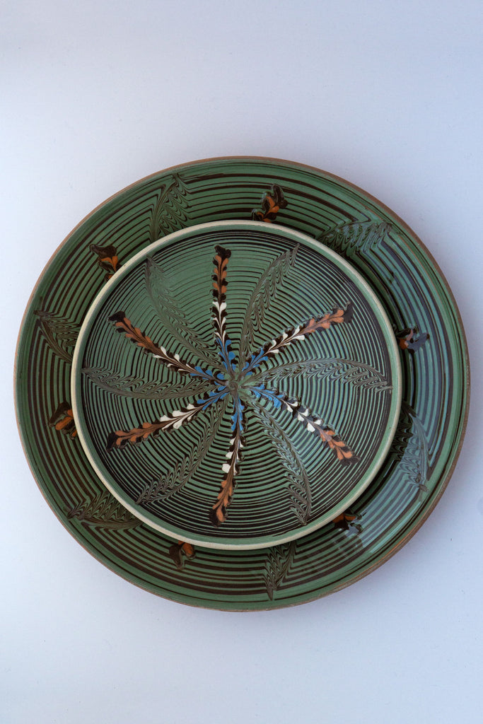 Peacock Stripe Plate
